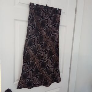 Zara Exotic Snake Print Pencil Skirt